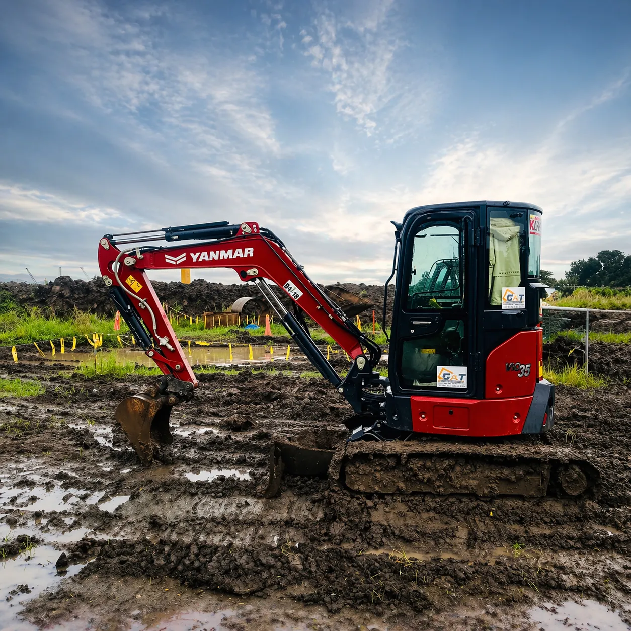 CXT heavy equipment on site